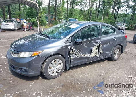 2012 Honda Civic Lx из США, поврежденный, VIN 2HGFB2F55CH573027